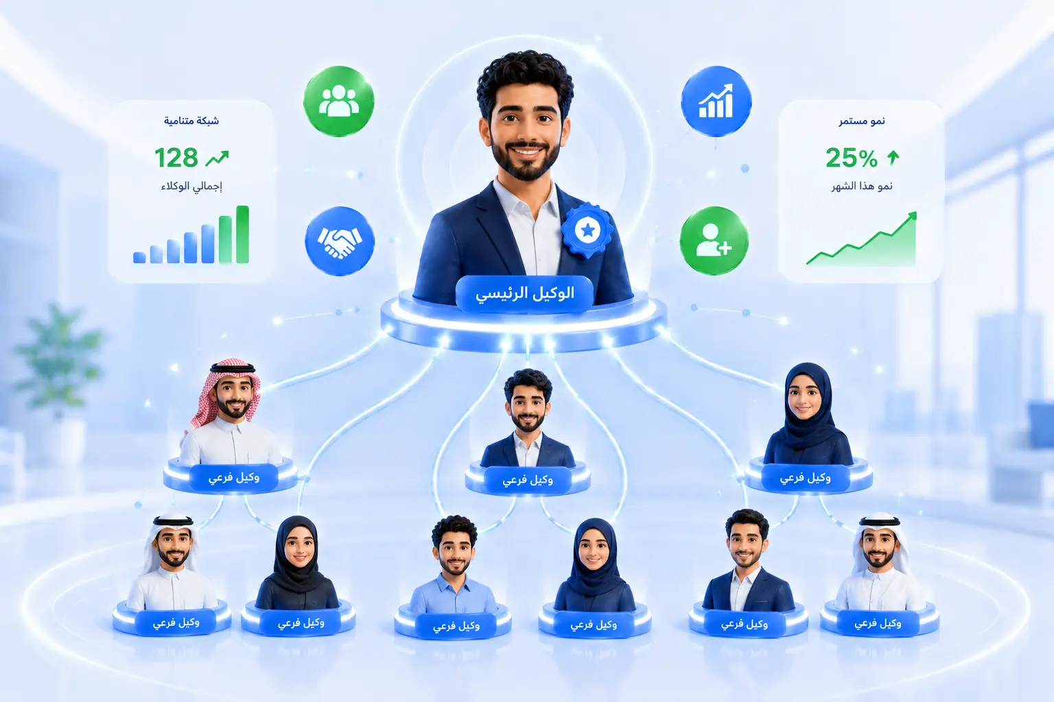بناء فريق وكلاء فرعيين لزيادة دخل وكيل 1xBet